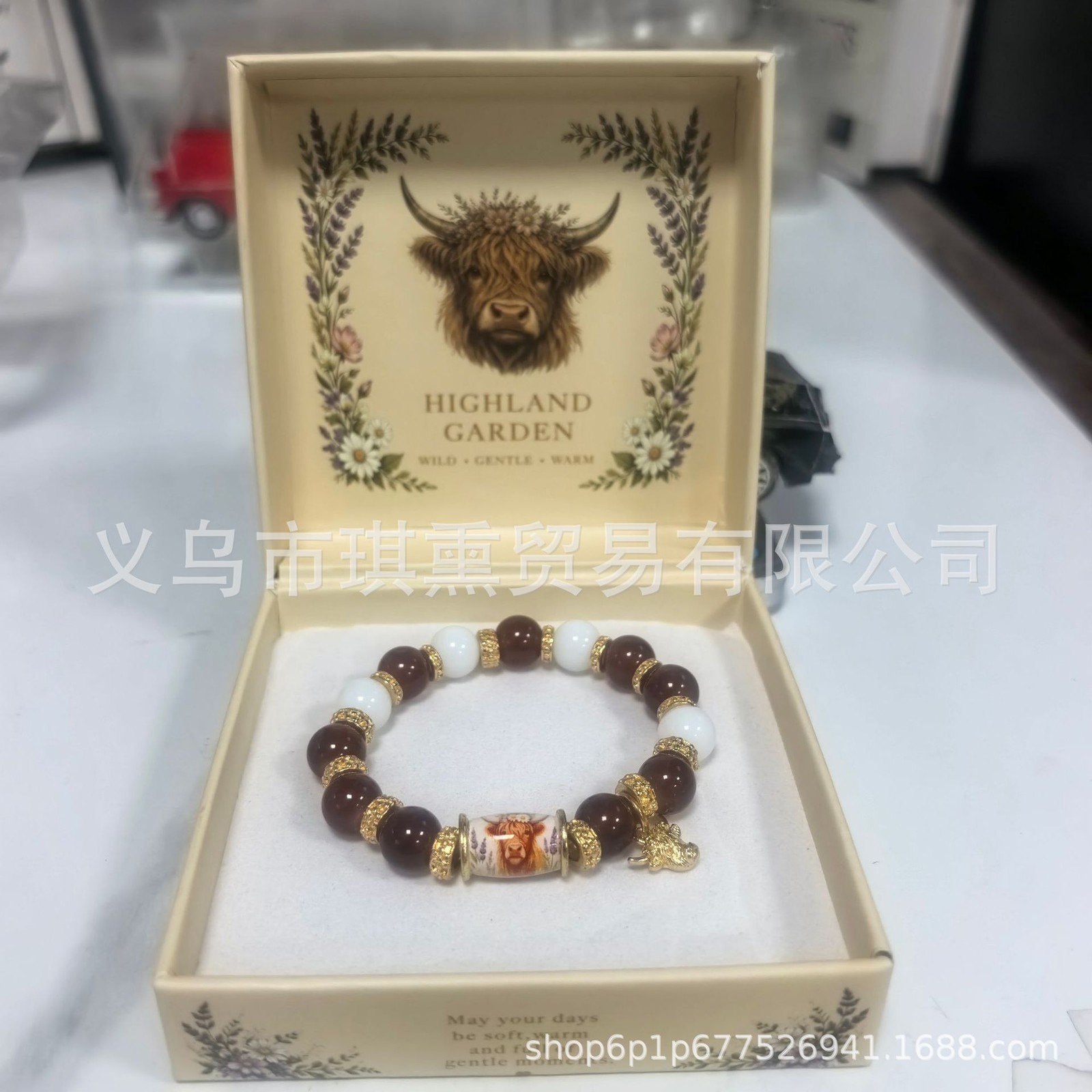 Handmade Beaded Elastic Bracelet Unisex Lucky Charm Stretch Jewelry Gift