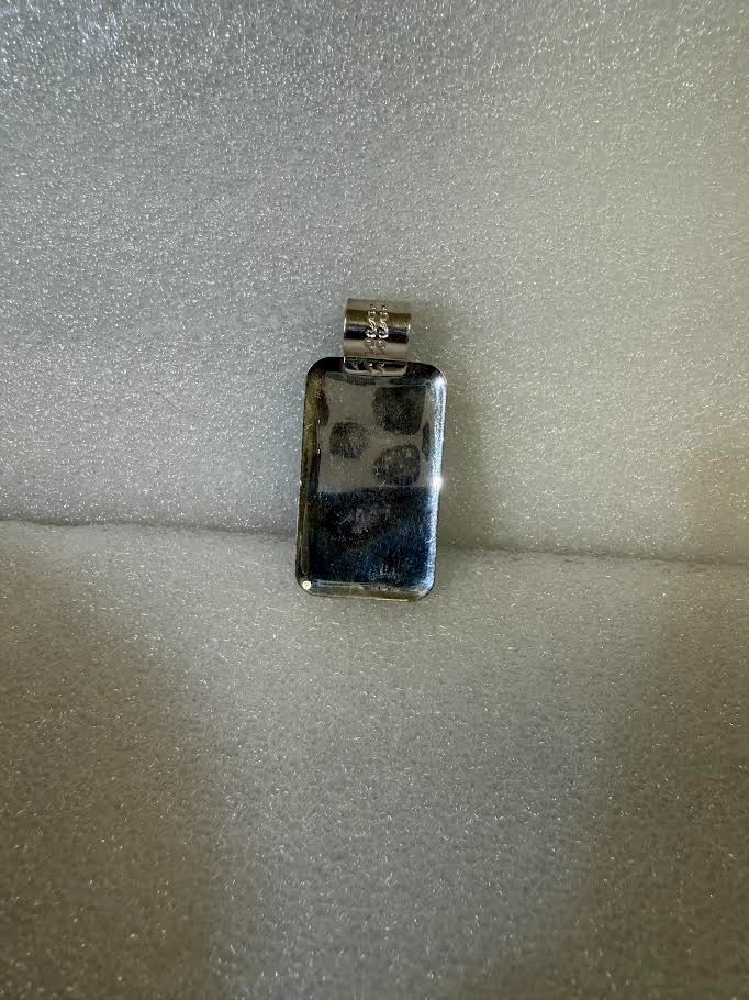 DTR Mine Finds by Jay King Sterling Silver & Turquoise Large Rectangular Pendant