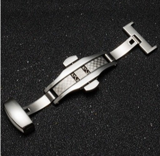 Quality Double Push Butterfly Clasp Thicked Solid Stainless Steel Clasp 10-22mm