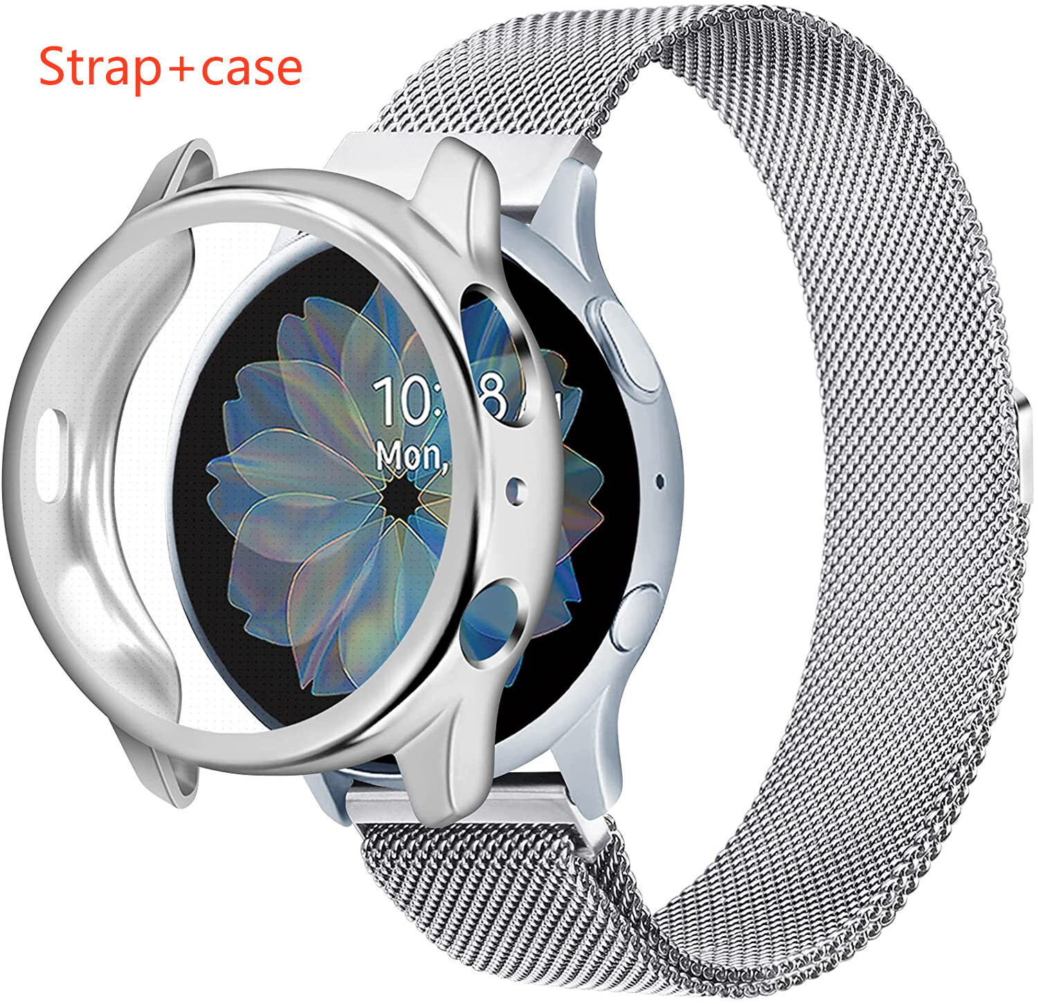 20mm Milanese Strap+Case Watch Band For Samsung Galaxy Watch Active 2 40mm 44mm