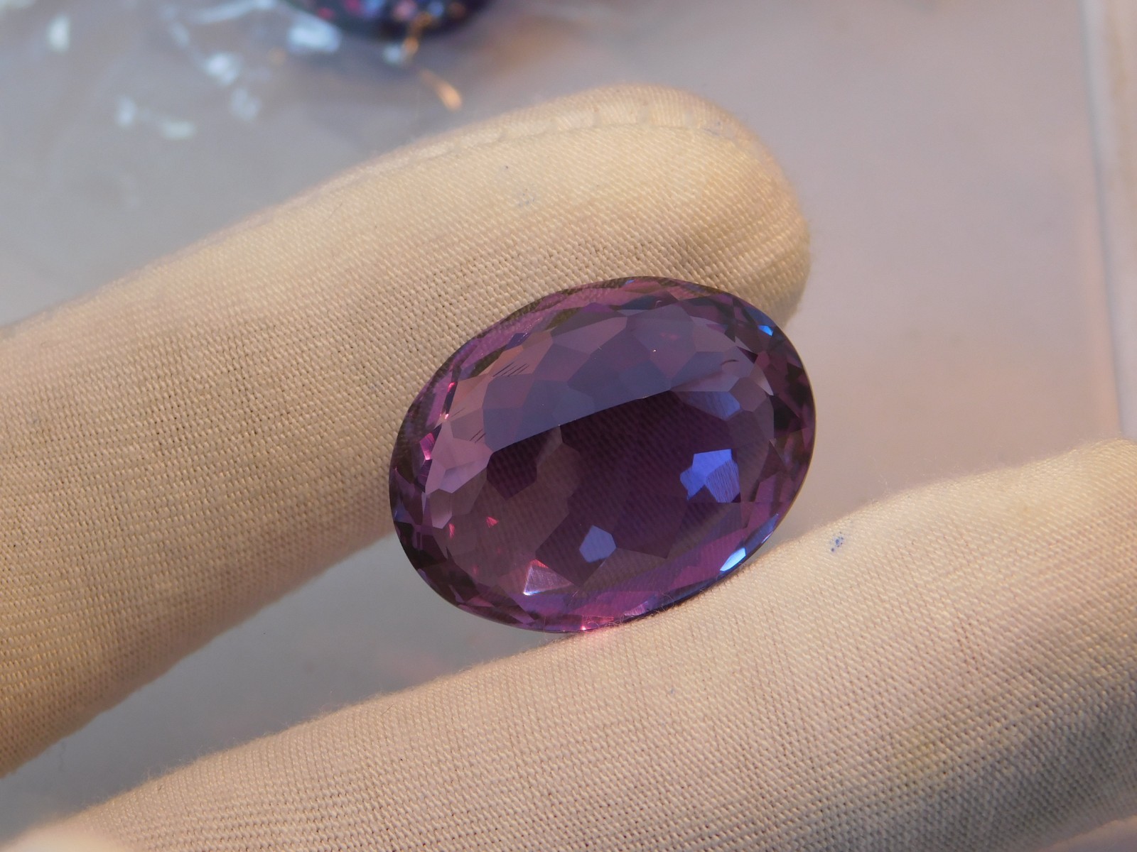 42.10 Ct Natural Color Change Alexandrite oval Cut Certified Loose Gemstone