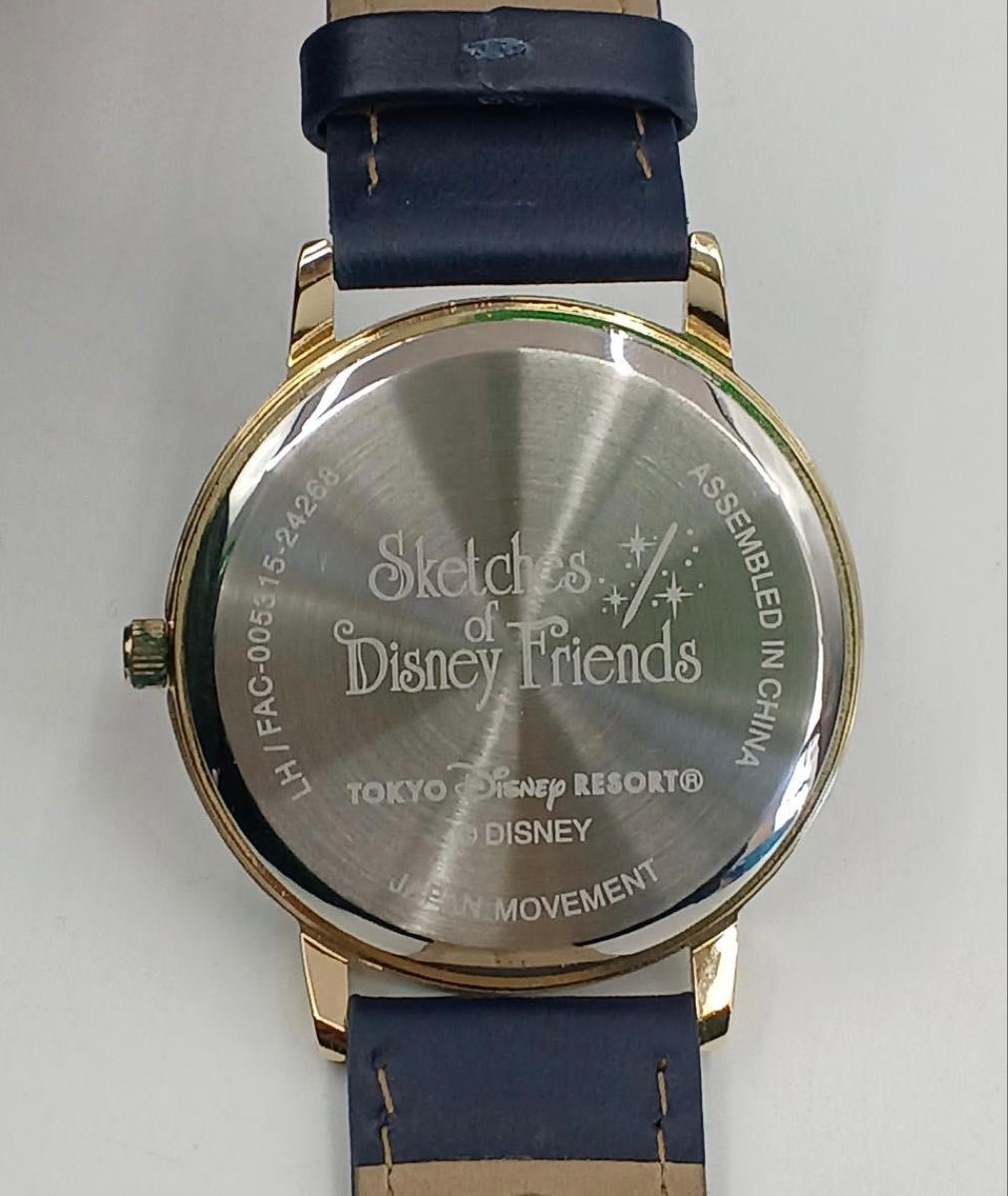 Sketches of Disney Friends Mickey Pluto Watch Women’s