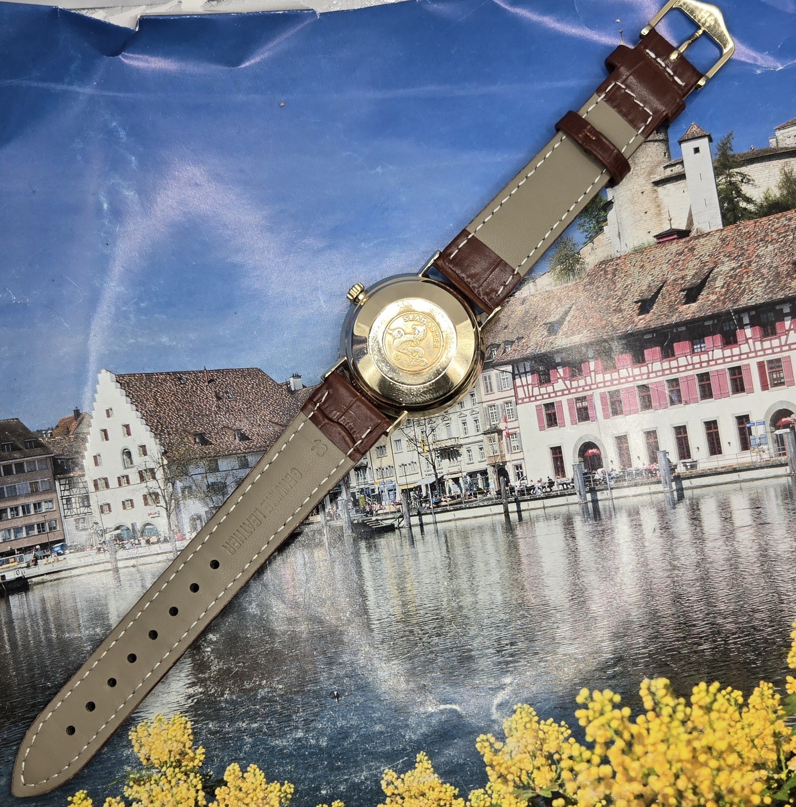 1962 Vintage Omega Seamaster Deville 14k Gold Filled 34mm Automatic Classic Chic