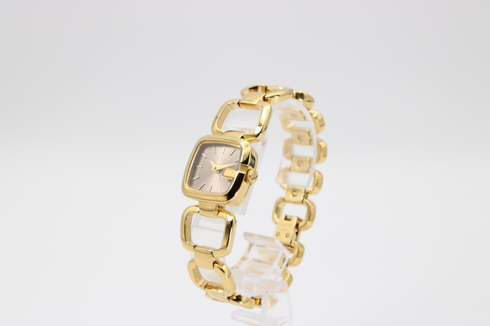 GUCCI YA125511 G- Brown Sunbrushed Dial Ladies Watch 24mmx22.5mm