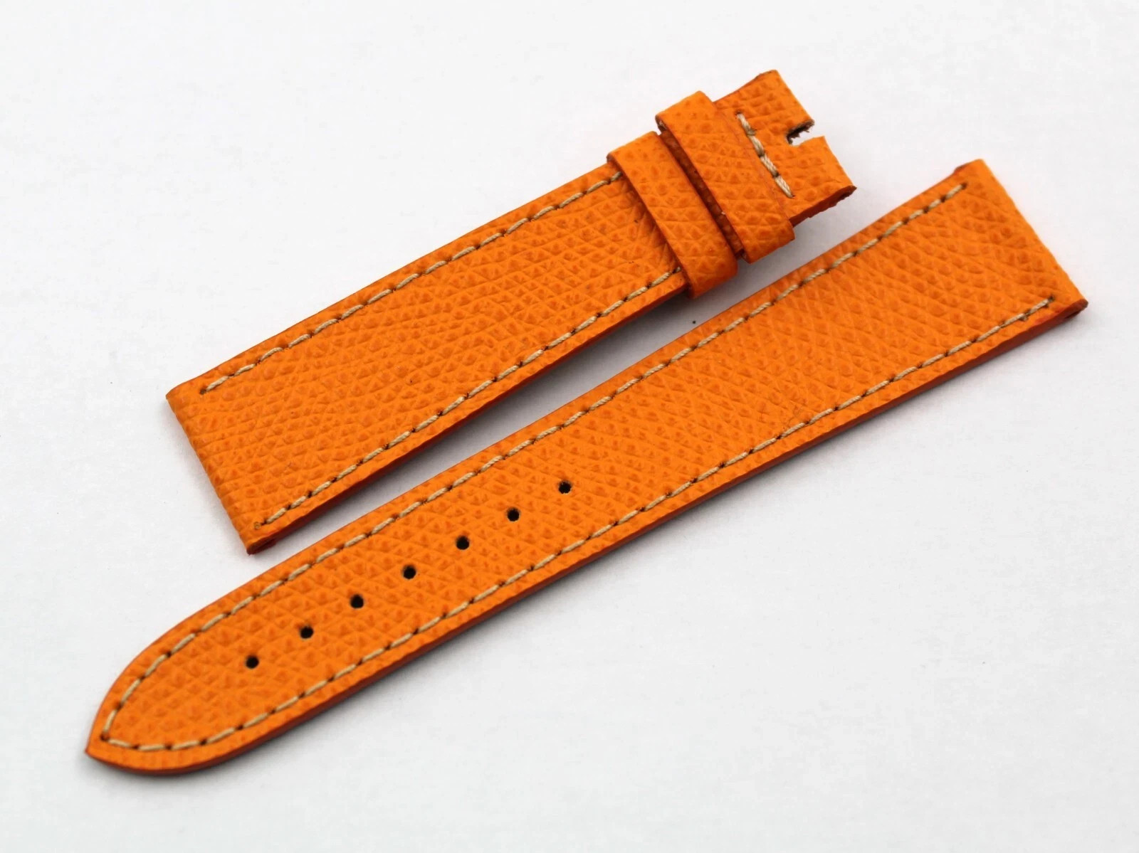 Orange Hammered Genuine Leather Strap Band Various Sizes Accessories Watch New