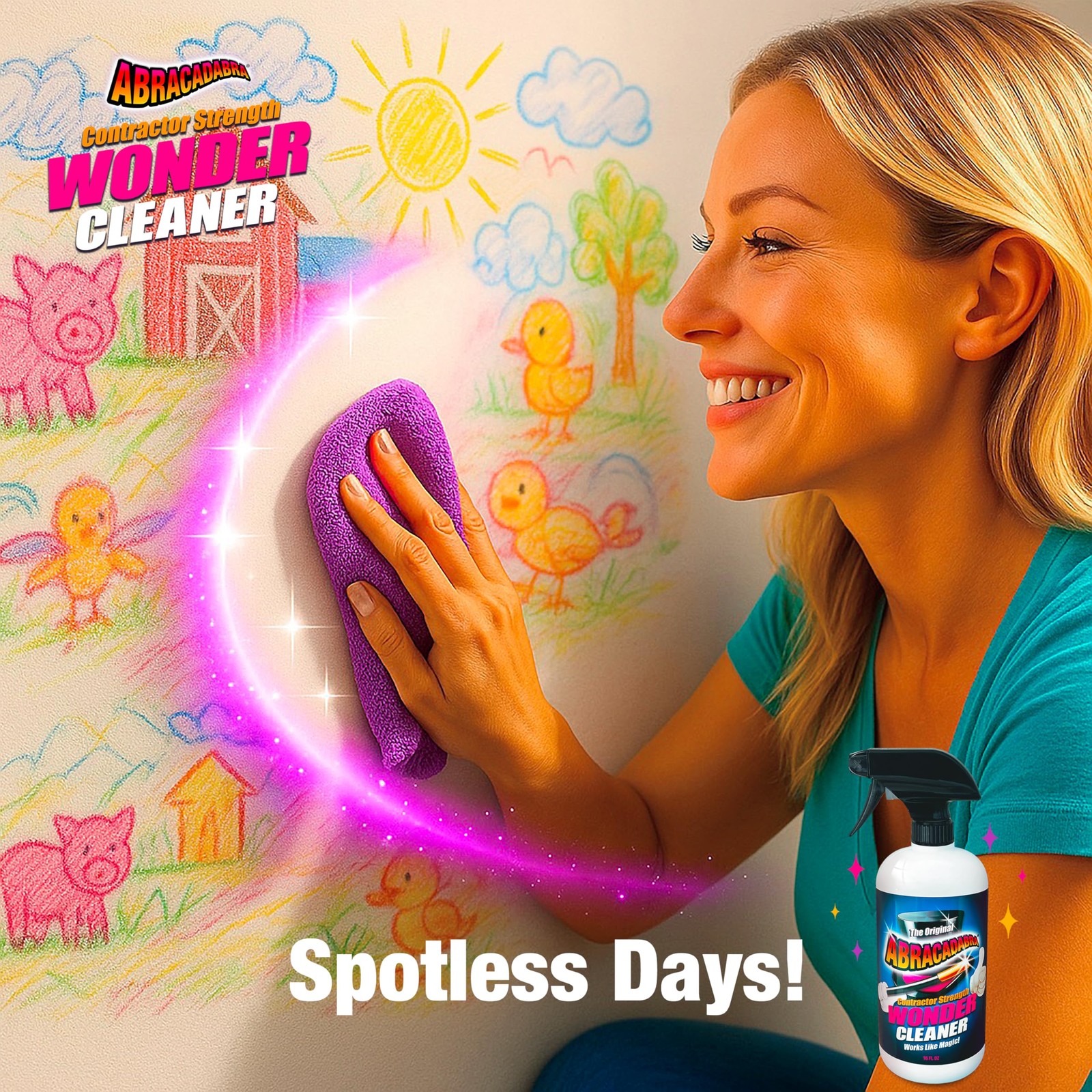 Abracadabra® Contractor Strength Wonder Cleaner – As 16 Fl Oz (Pack of 1)