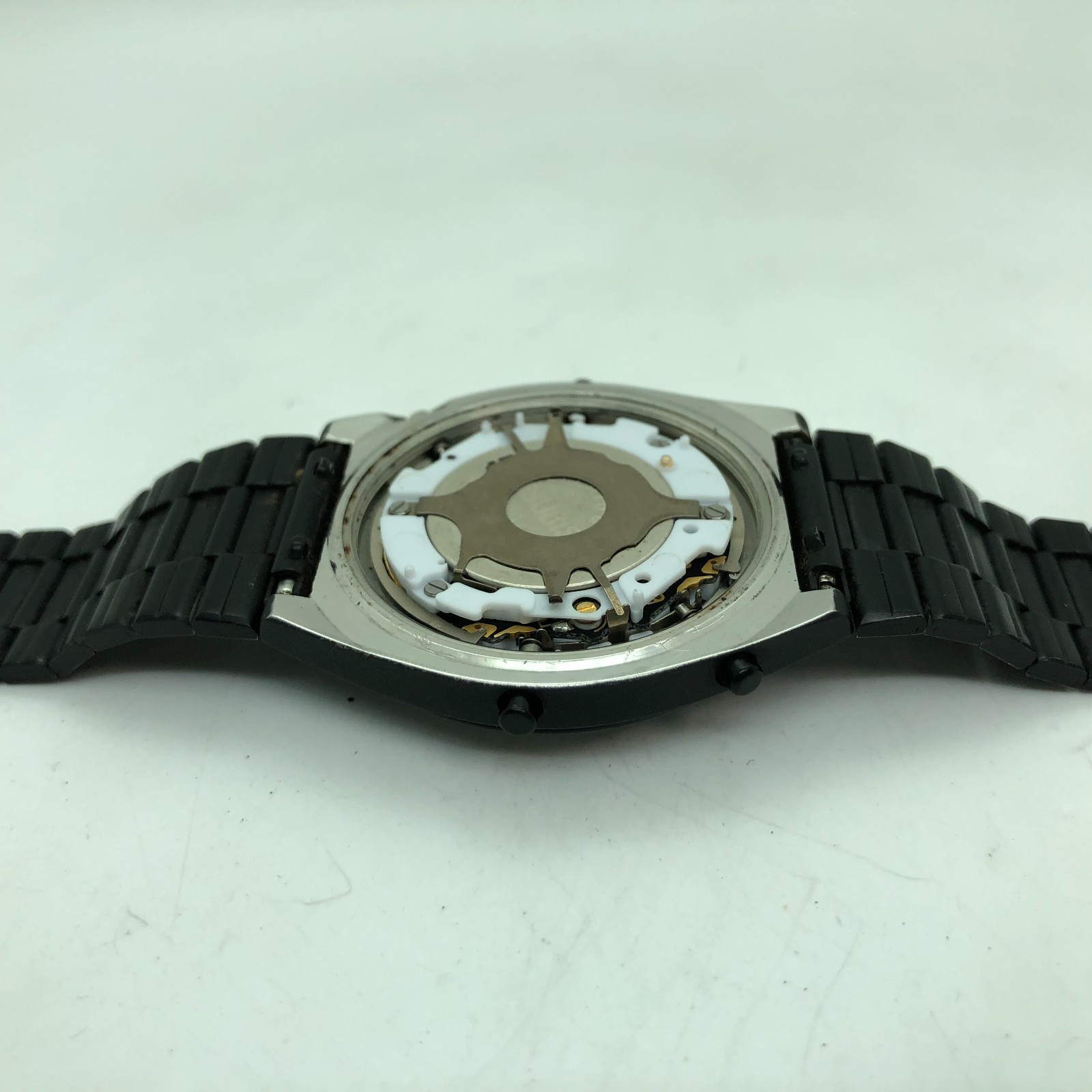 [w2359] SEIKO A828-4000 All original Giugiaro Battery replaced Quartz EX/PR