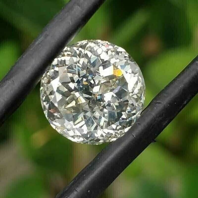 White Diamond 4 CT Portuguese Cut VVS1 D Grade 10.50mm Certified Loose G31