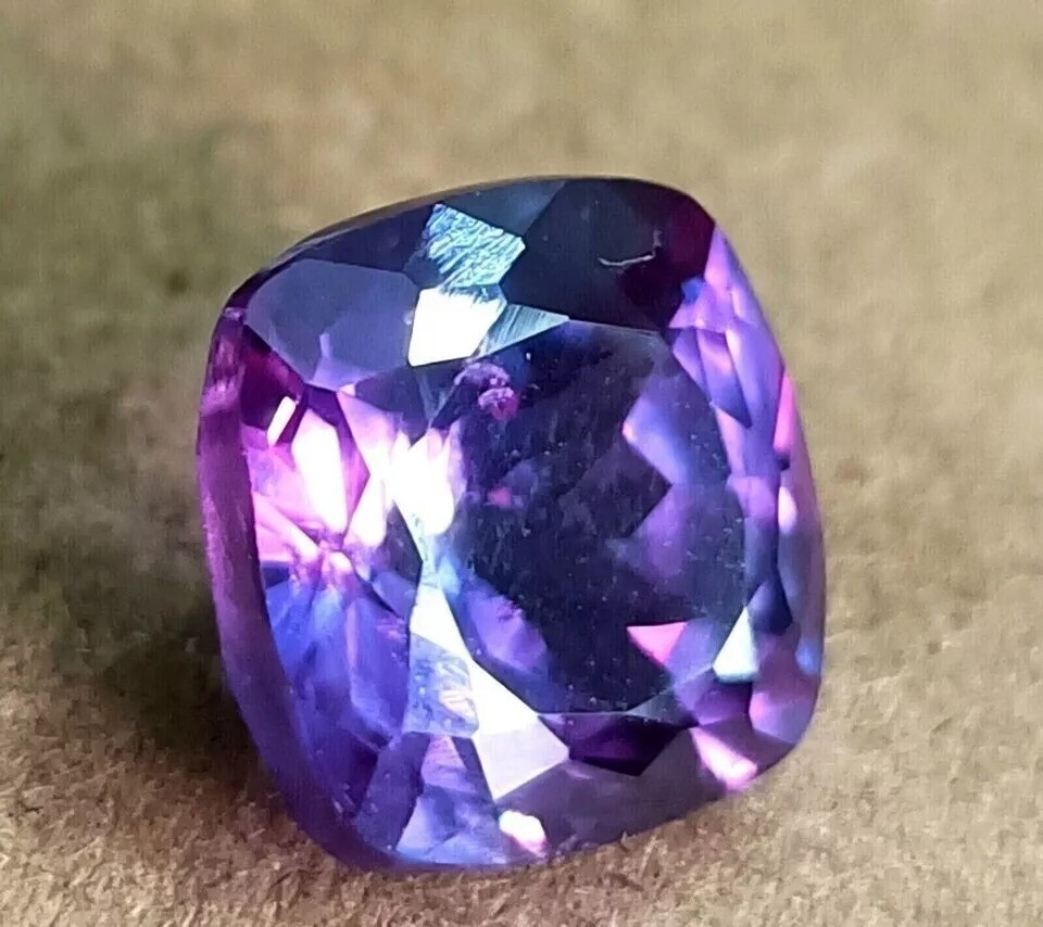 Musgravite RARE UNHEATED Natural 12-14 Ct Mogok Certified Loose Cushion Gemstone
