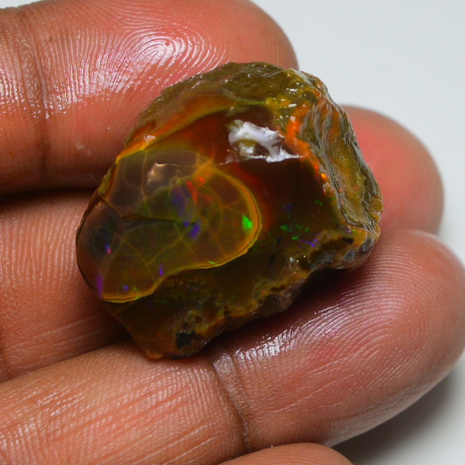 Opal Rough 58.85 Raw, Crystal Opal Specimen, Opal Gemstone