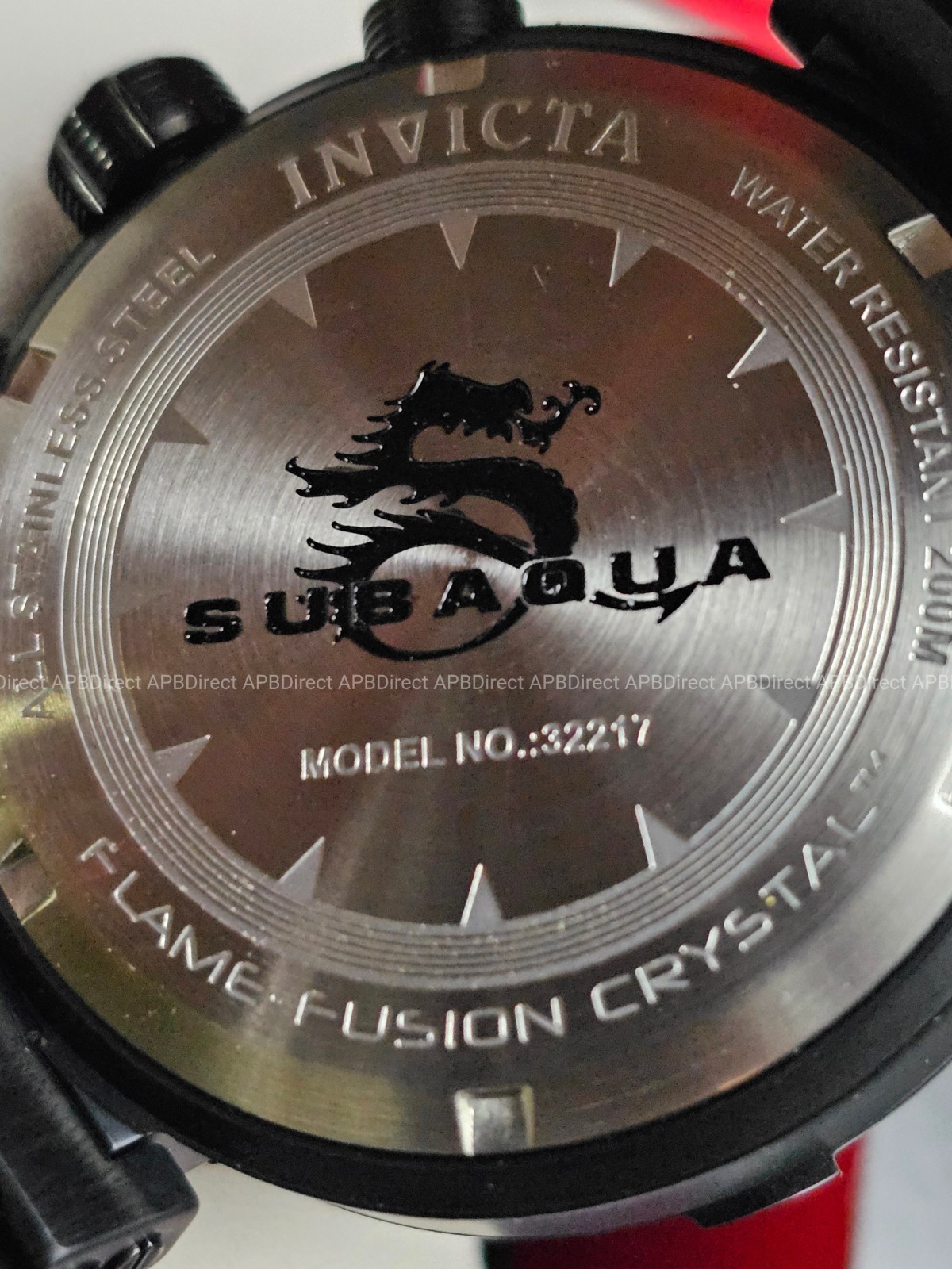 Invicta – SUBAQUA – Chronograph Black Yellow LUME Flame-Fusion Mens watch