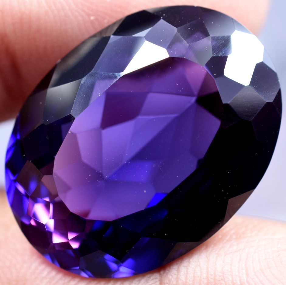 Natural 42.44 Ct Boysenberry Sapphire GGL Certified fabulous Loose Gemstone