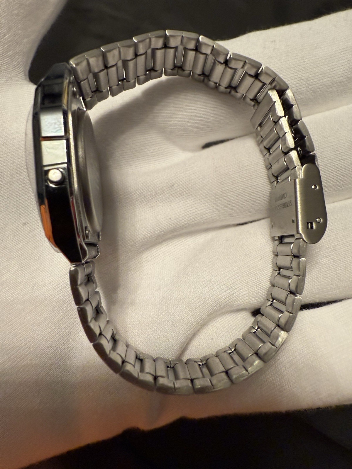 🤩 Casio Mens Digital Silver Tone Stainless Steel Expansion Watch A168wa-1jcp