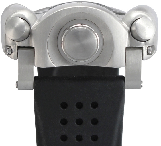 Rougois Silver Tone & Black Rocket Watch
