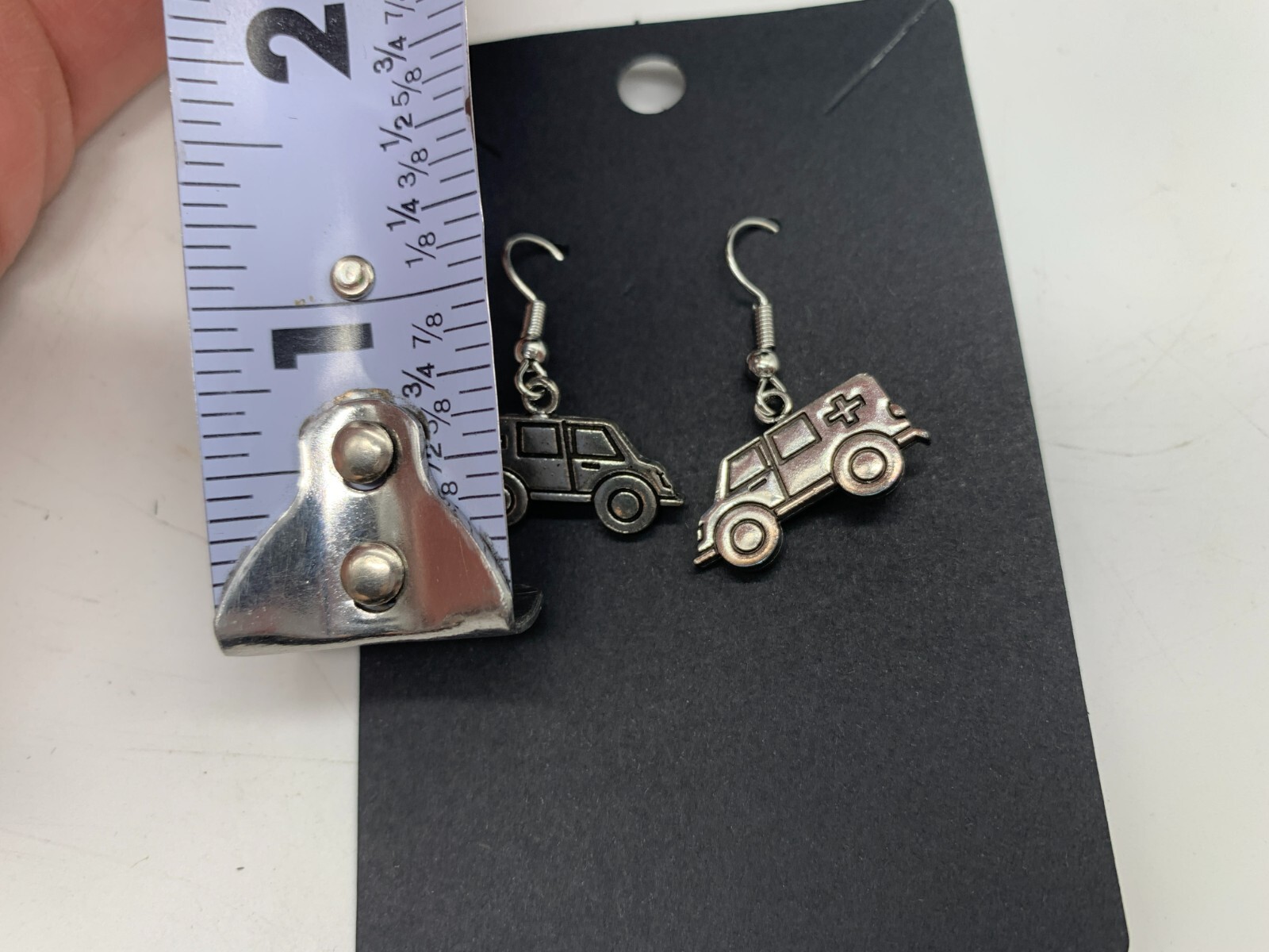 Metal Ambulance Earring Set DD01B10135