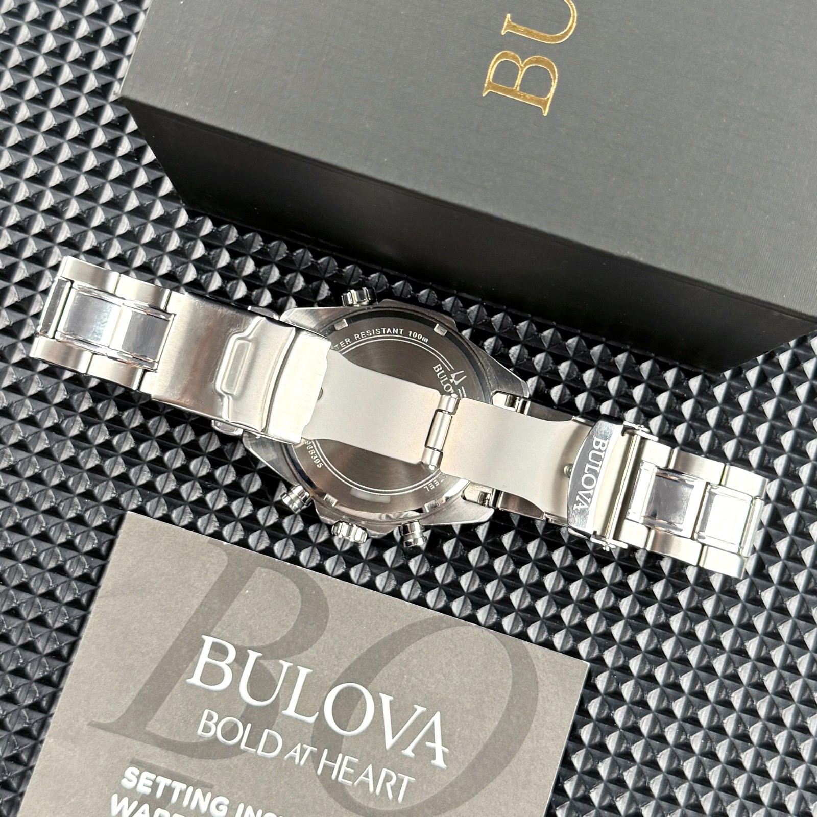 Bulova Marine Star Blue Dial 96B256 Quartz Men’s Watch 43.5mm
