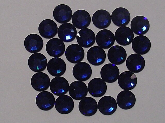 10ss CRYSTAL DARK INDIGO (viva) HOTFIX PRECIOSA Rhinestones 1gr.