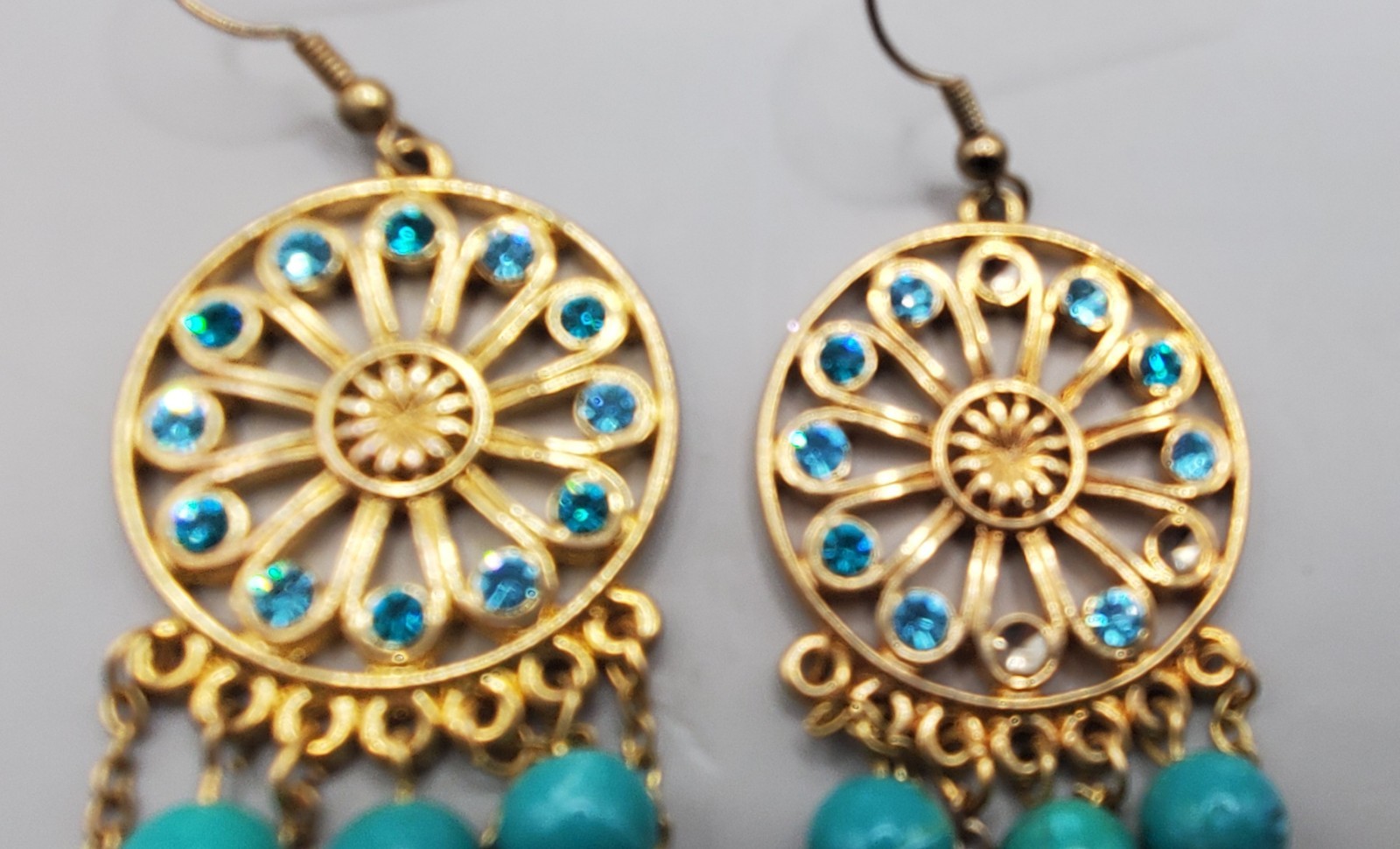 10Pc Southwest Style Faux Turquoise Lot: Premier Designs Necklace, Avon pendant+