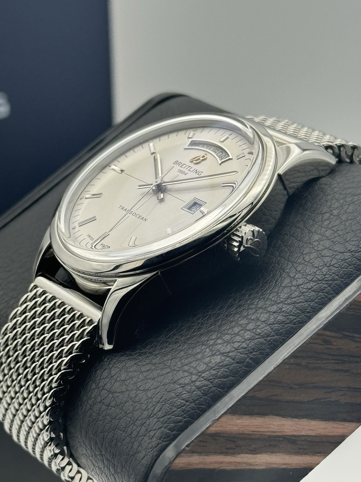 BREITLING TRANSOCEAN DAY & DATE! A45310!