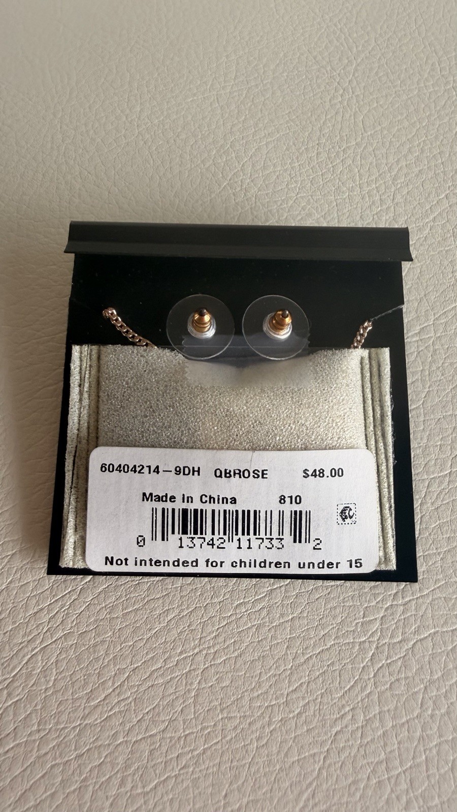 Givenchy Crystal Jewelry Set Rose Gold Necklace Earrings Gift Set NWT