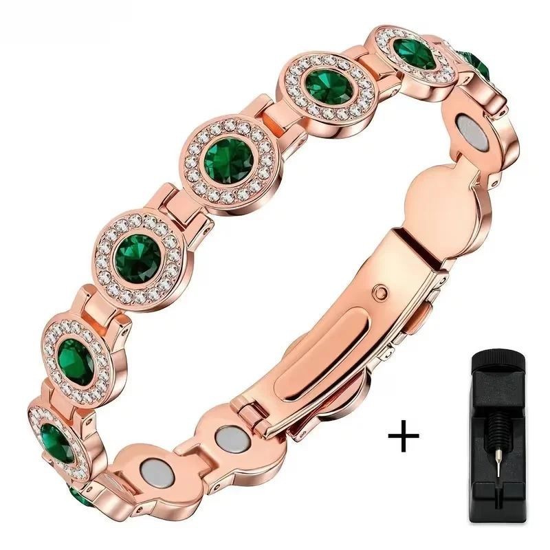 Elegant Pure Copper Magnetic Bracelet Women’s Arthritis Pain Relief Gift For Her