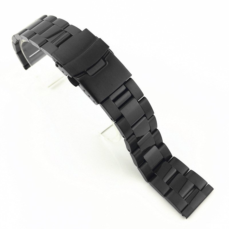 18-28mm Brushed Middle Polished Stainless Steel Watch Band Strap Metal Bracelet