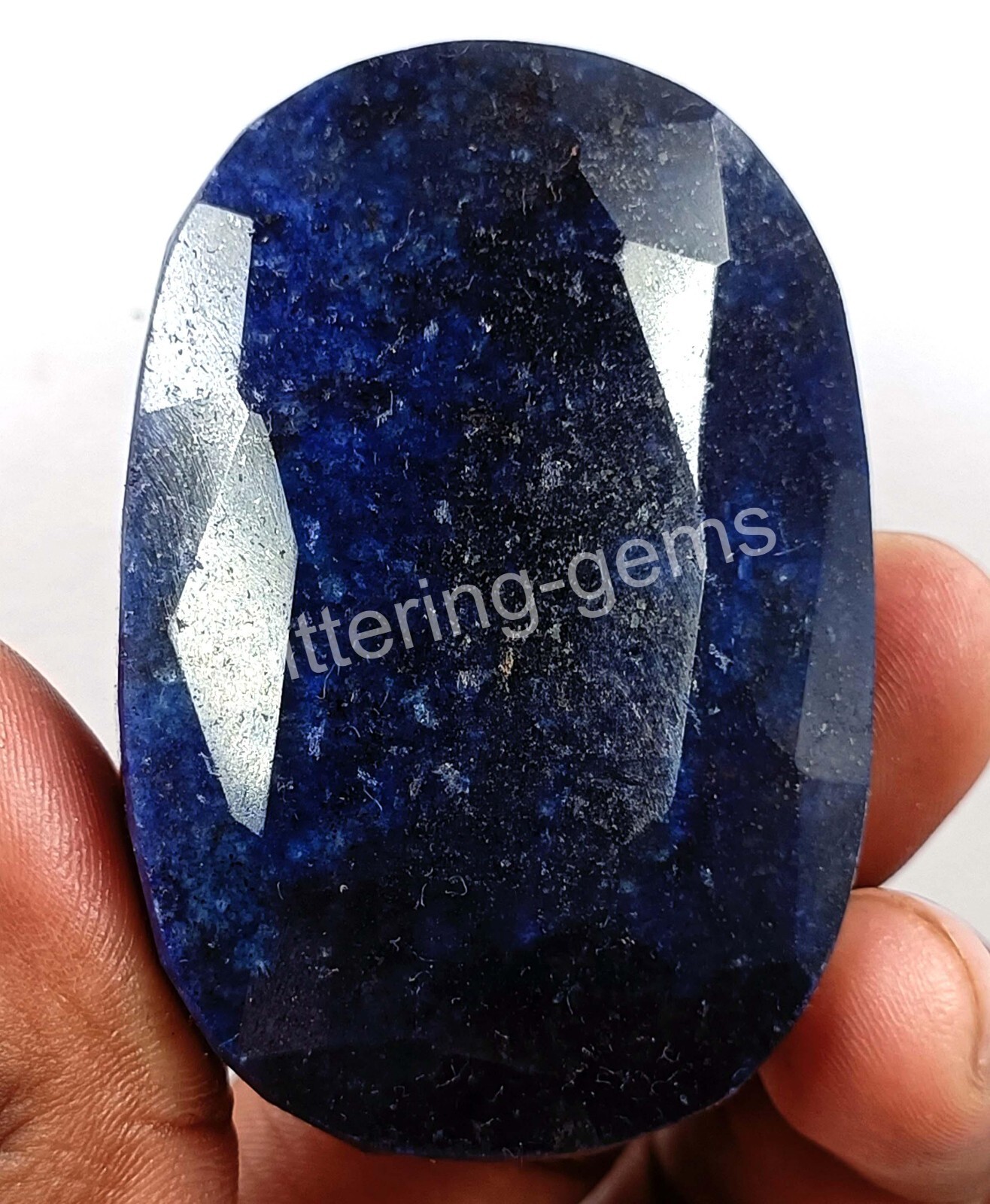 IGL BIG 688.40 Ct African Blue Sapphire Natural Oval Cut Loose Gemstone 5JJN