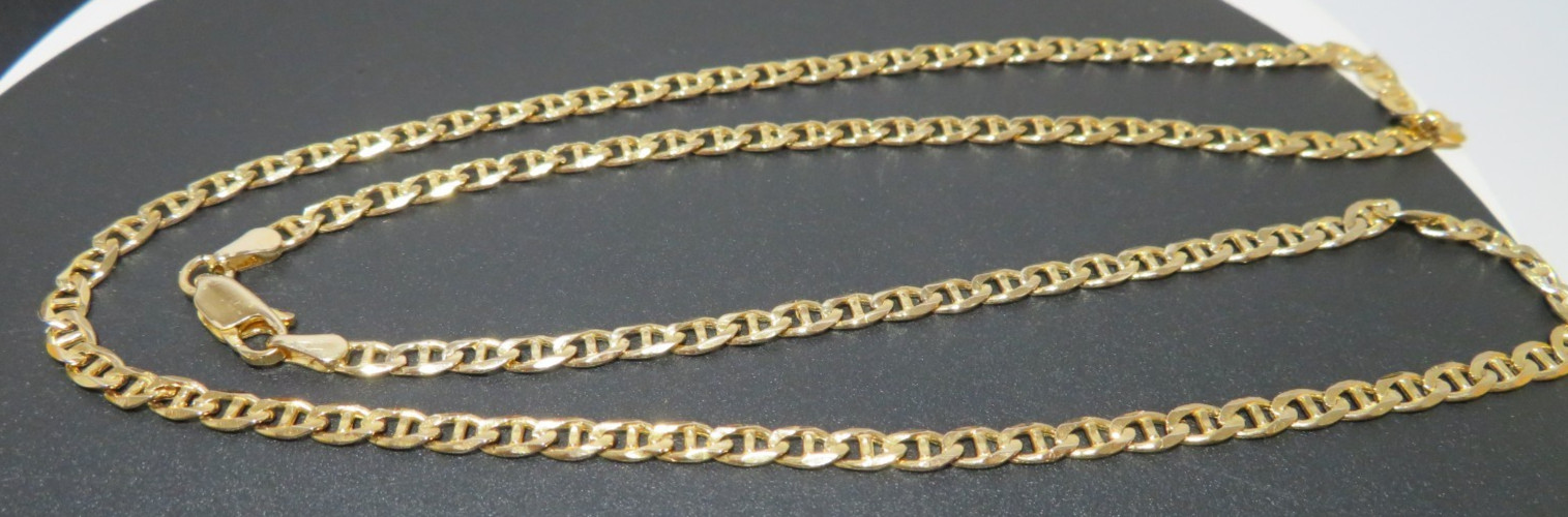 14K YG GUCCI LINK CHAIN 20″ LONG 3.54 MM WIDE 11.10 grams (AI-3012)
