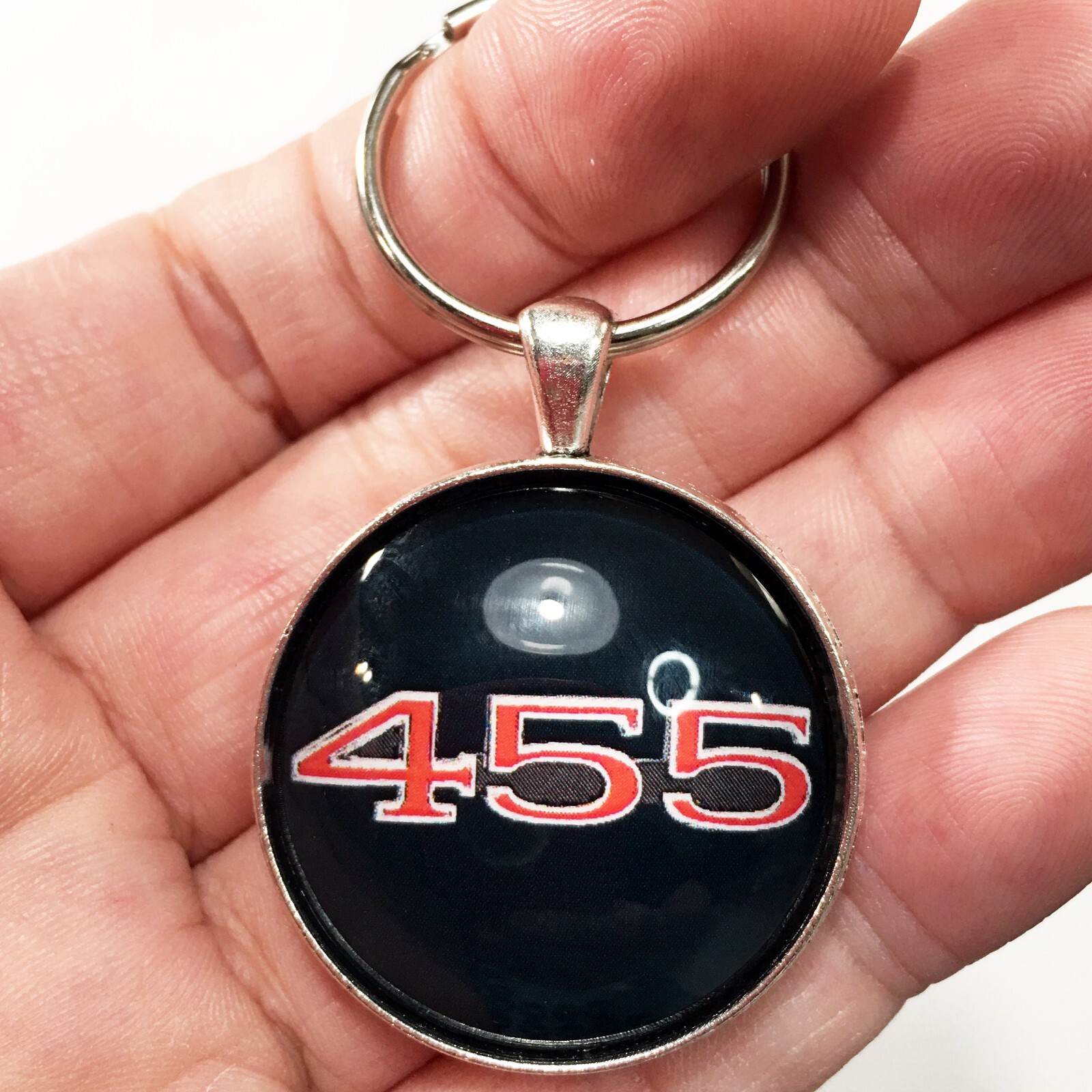 Vintage Buick Skylark 455 Chrome Badge Emblem Logo Reproduction Keychain