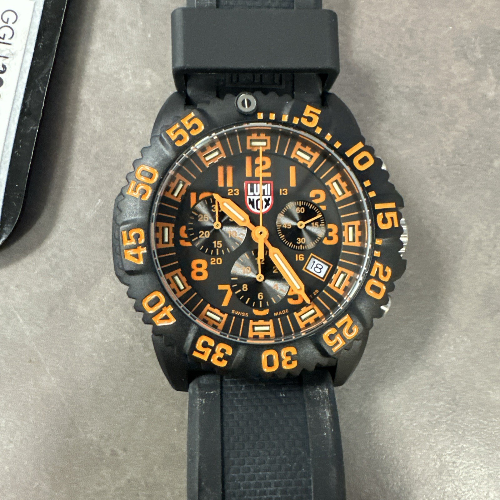 Luminox Navy Seal Watch Carbonox 3050 tritium (Orange/Black)