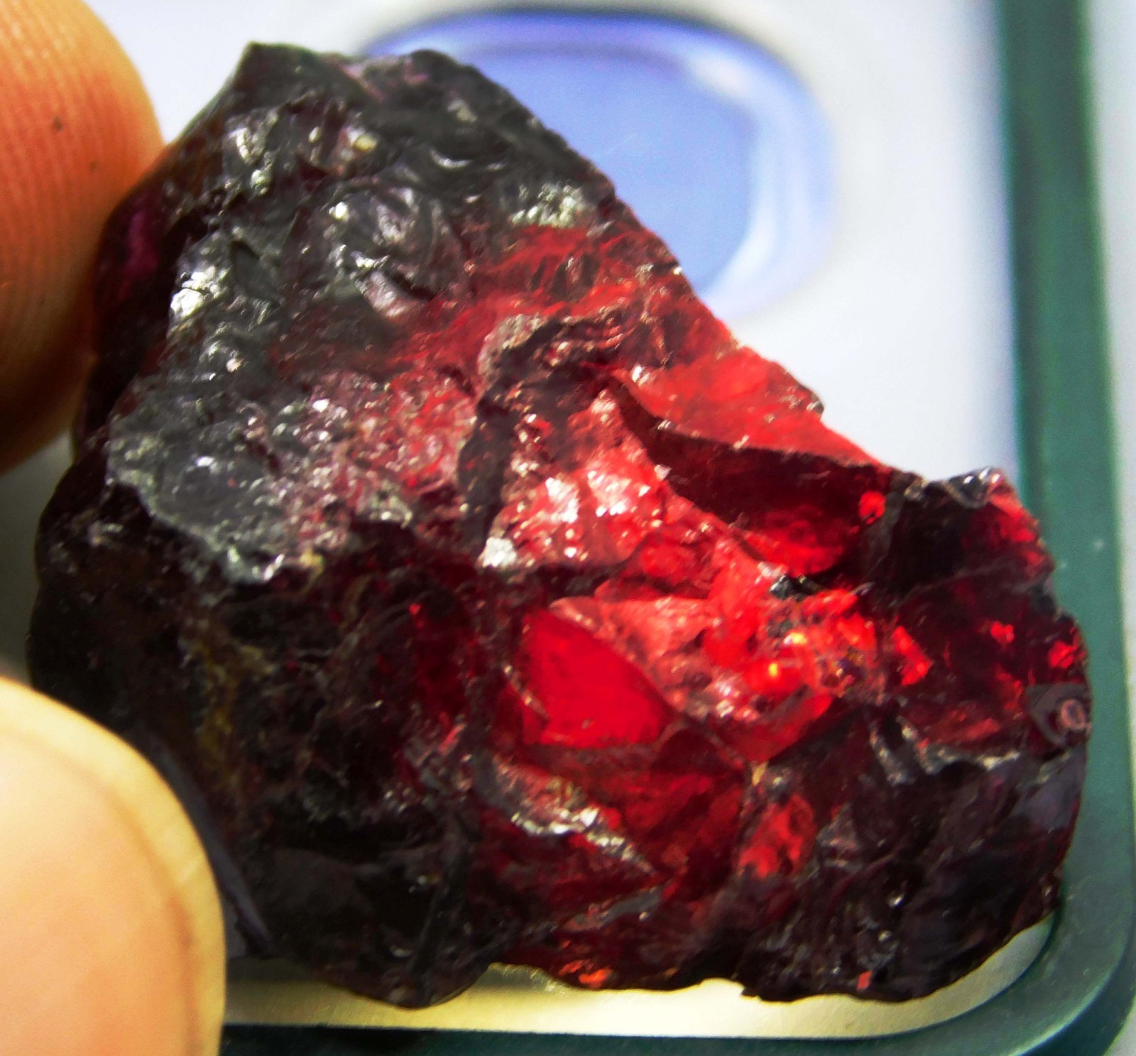 65 CT+ Natural Red Mexican Fire Opal Translucent Rough Loose Gemstone 5