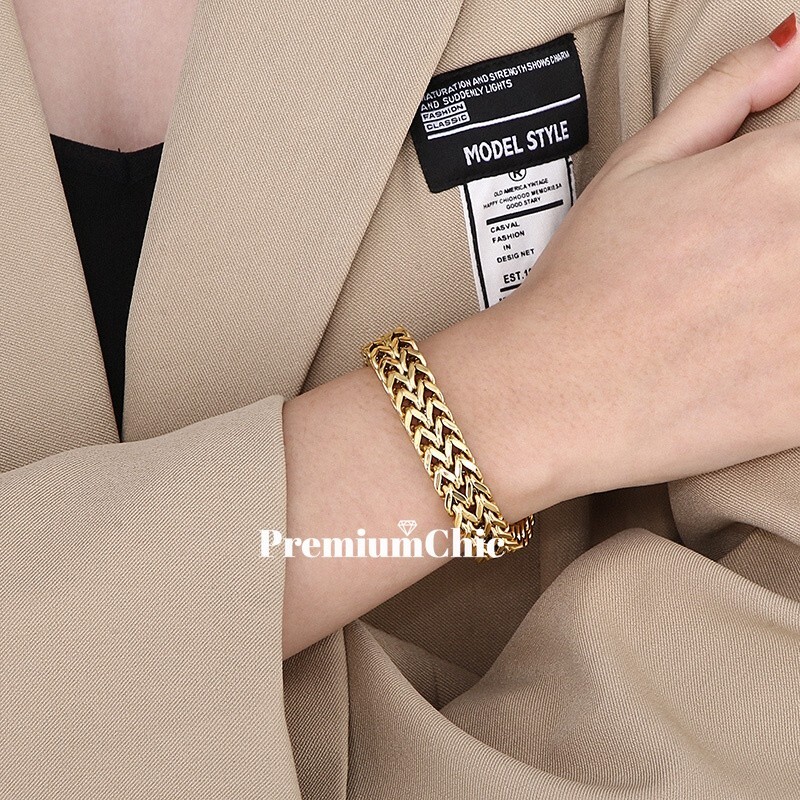 Unisex Stainless Steel Mesh Bracelet Wristband w Magnetic Clasp