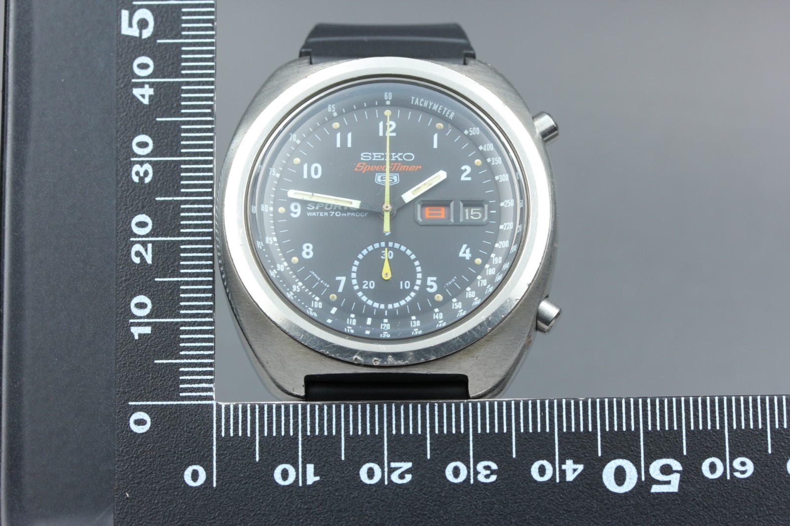 Vintage 1970 [Near Mint-] Seiko 5 Sports Speed Timer 6139-7010 Men’s AT Watch JP
