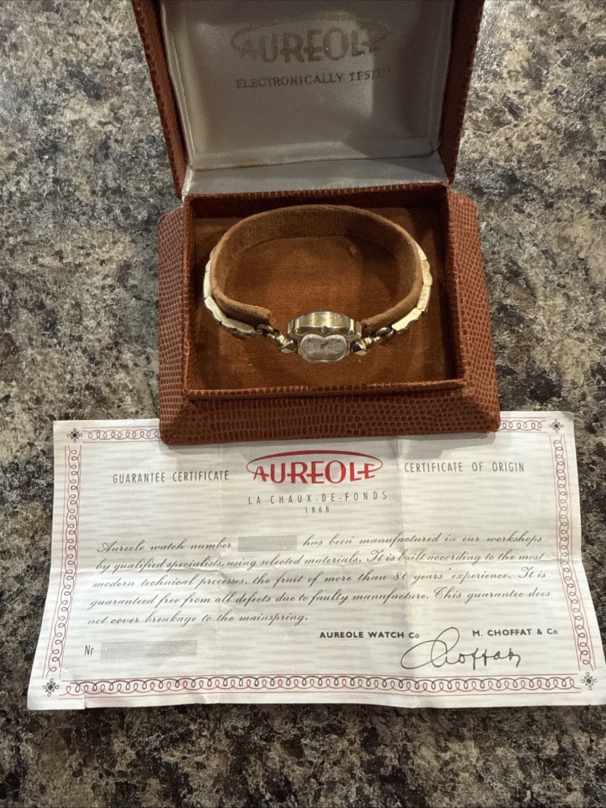 Aureole Women’s Swiss Watch 21 Jewels Vintage With Box. Free Shipping!