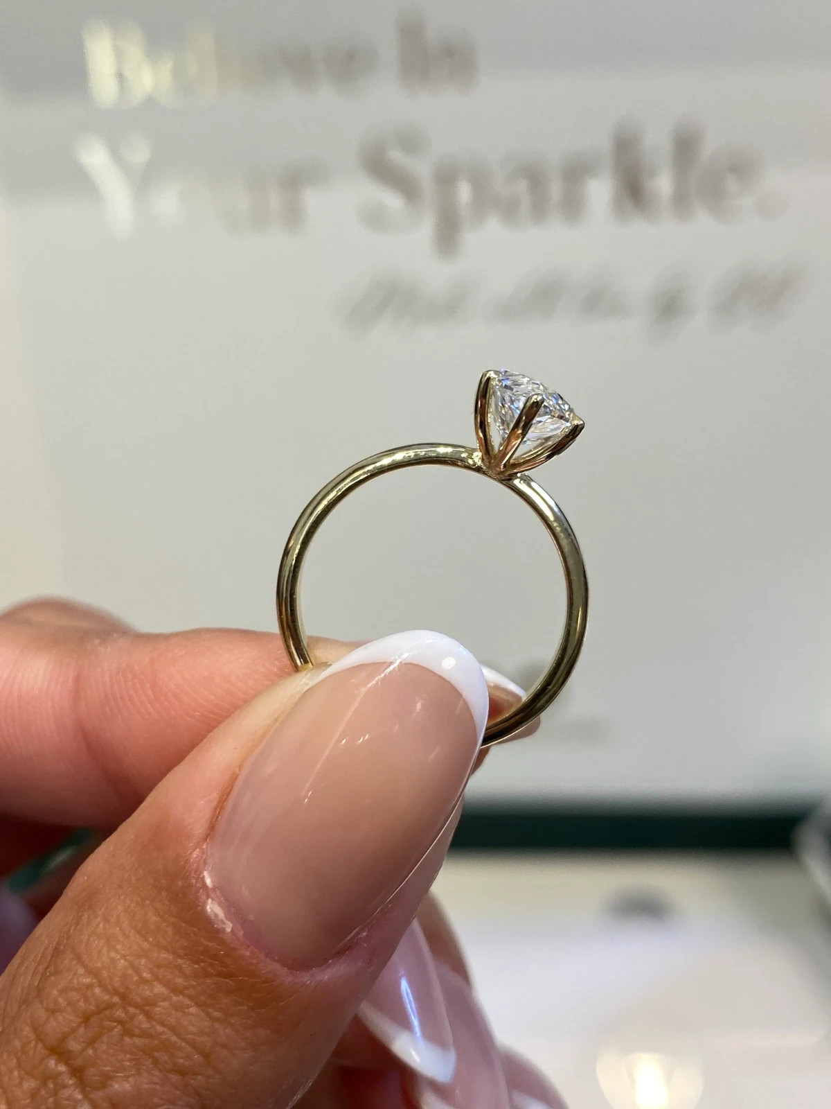 14K Yellow Gold 2.50Ct IGI Certified E/VS2 Marquise Cut Lab Created Diamond Ring