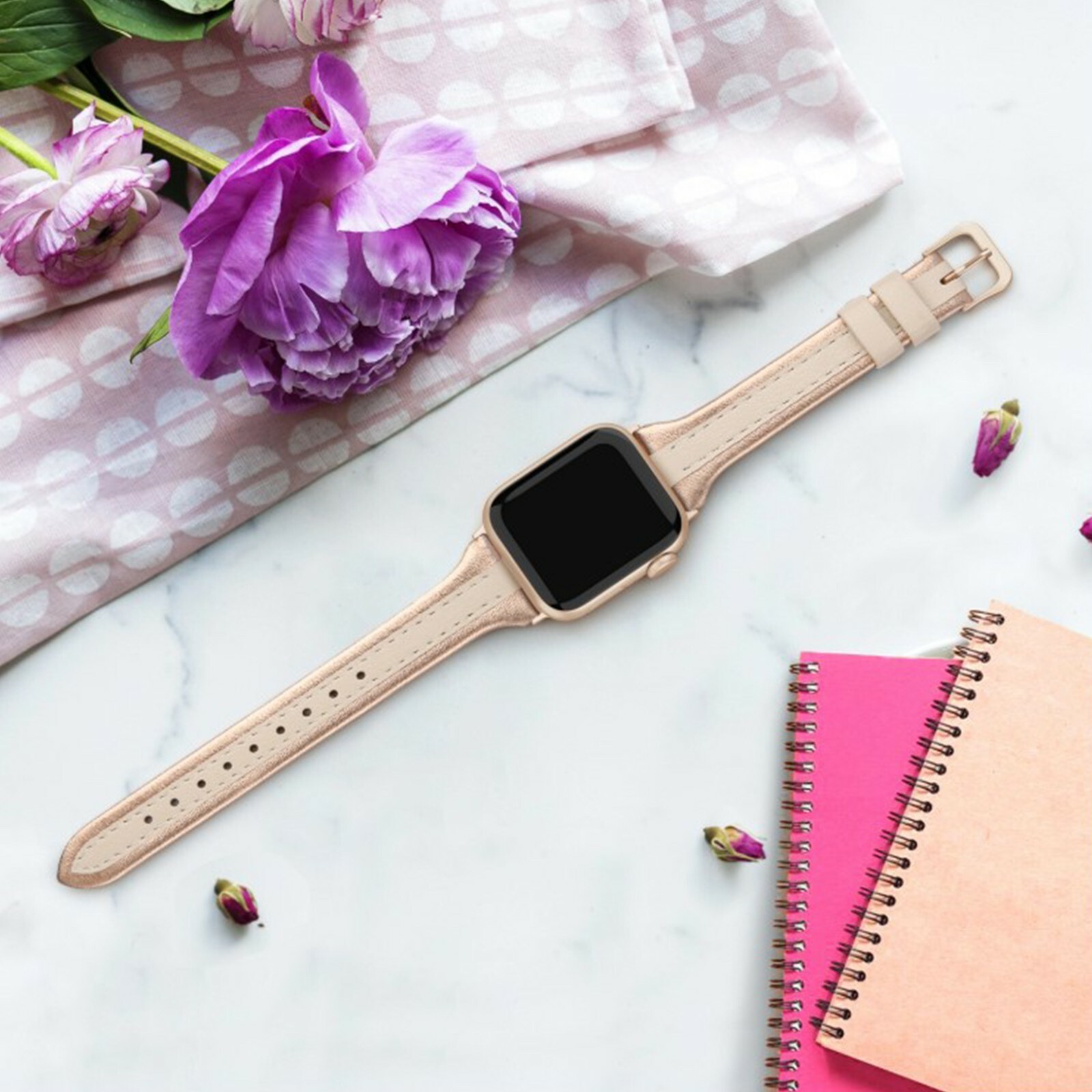 Leather Modern Style Band/Apple Watch 9, 8, 7, 6, 5, 4, 3, 2, 1, SE 38/40/41mm