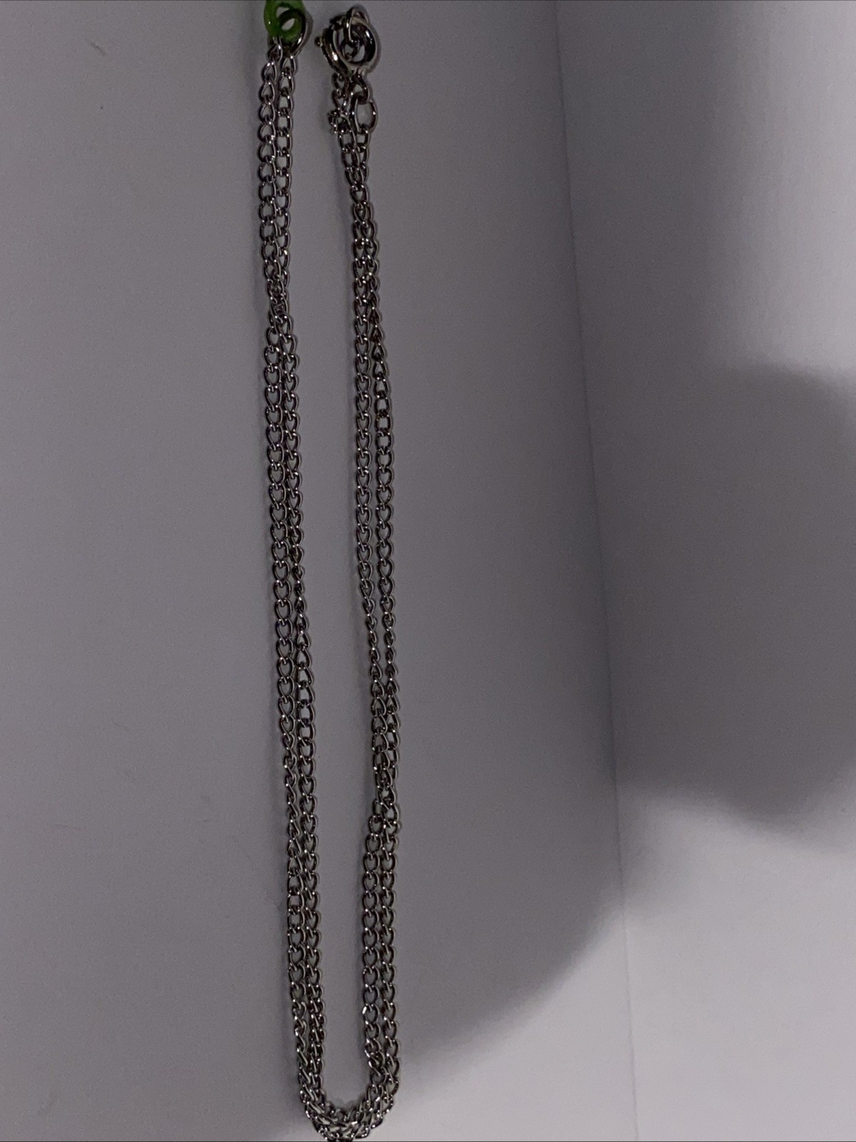 Vintage Pac Man Video Game Green Ghost Necklace