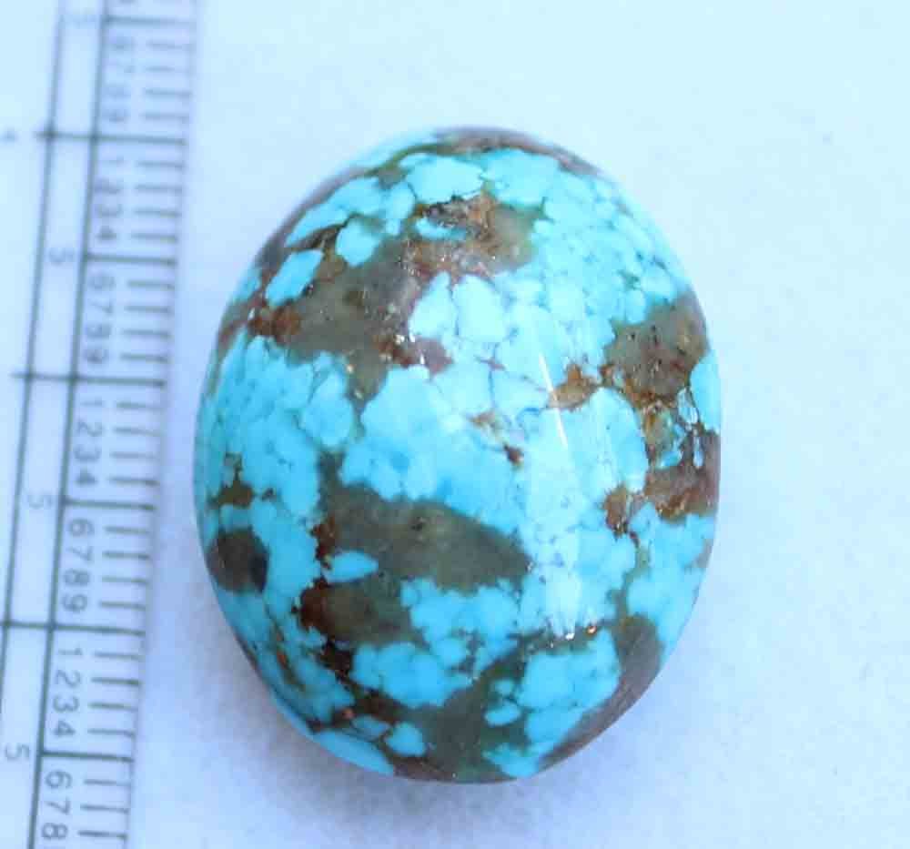 44.00 Ct Natural Irani Turquoise Oval 20*25.5 Mm Wholesale 1 Pcs Loose Gemstone