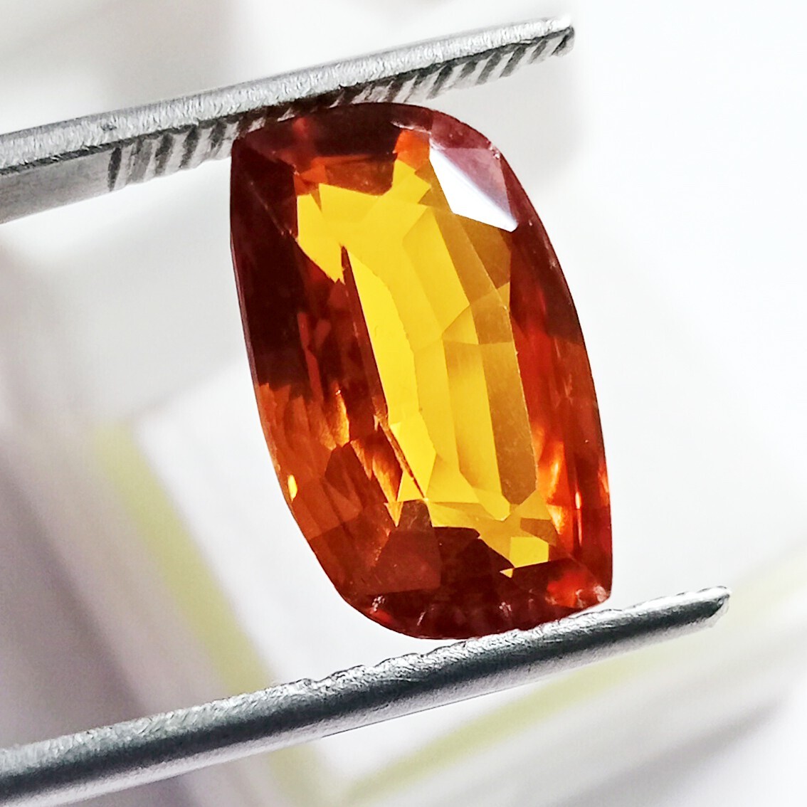Fancy Cut Painite 12+ Ct Natural Mogok Orange Yellow Certified Loose Gemstone