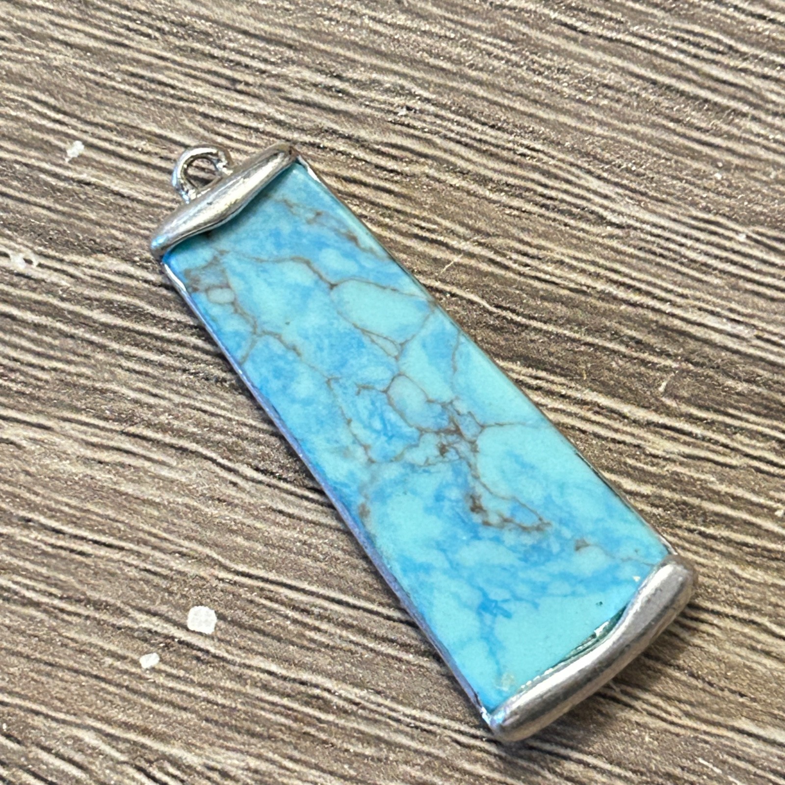 Robert Lee Moris SoHo Sterling Silver & Turquoise Tie Pendant – Marked