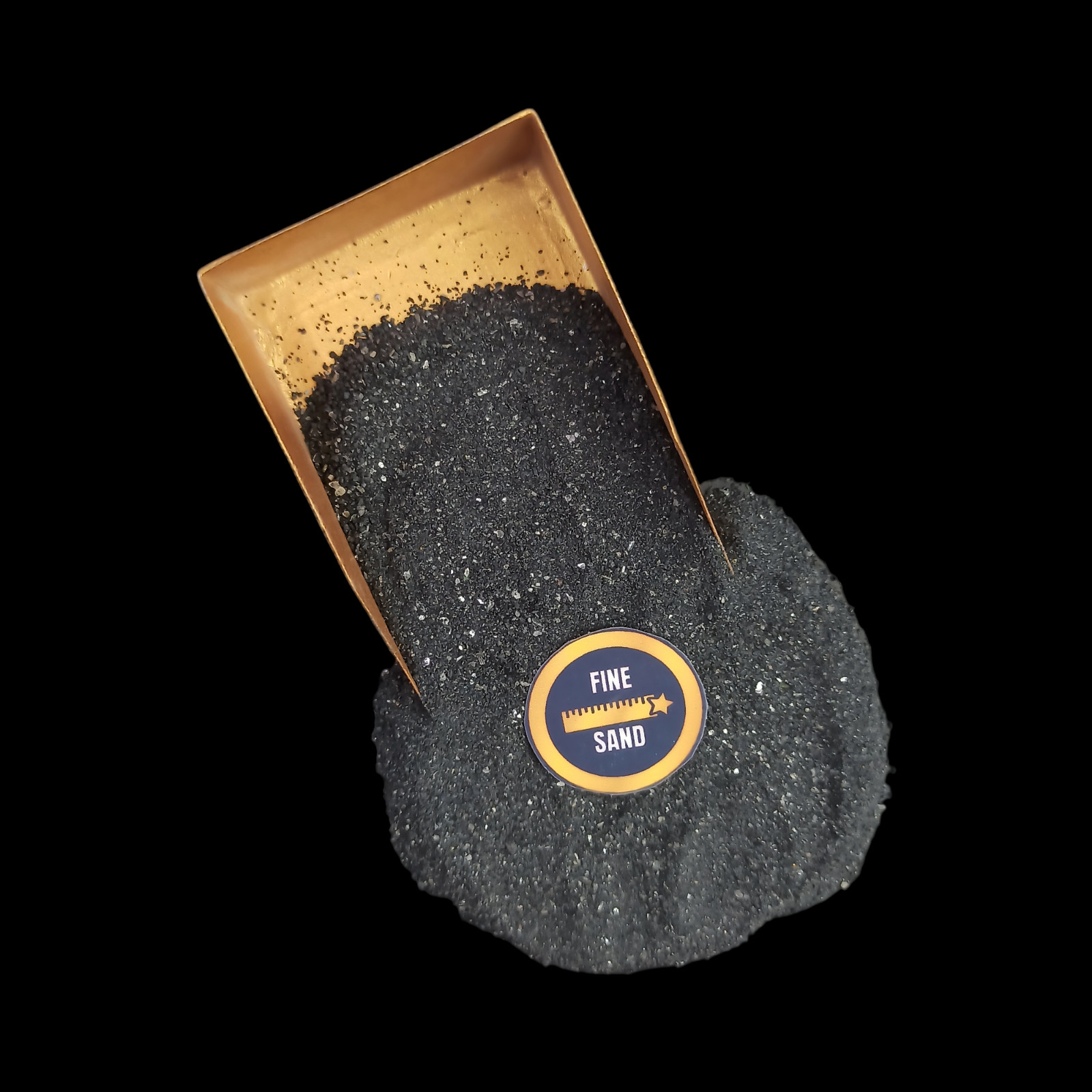 Natural Black Tourmaline coarse Crushed Powder For Massage Use Ring inlay