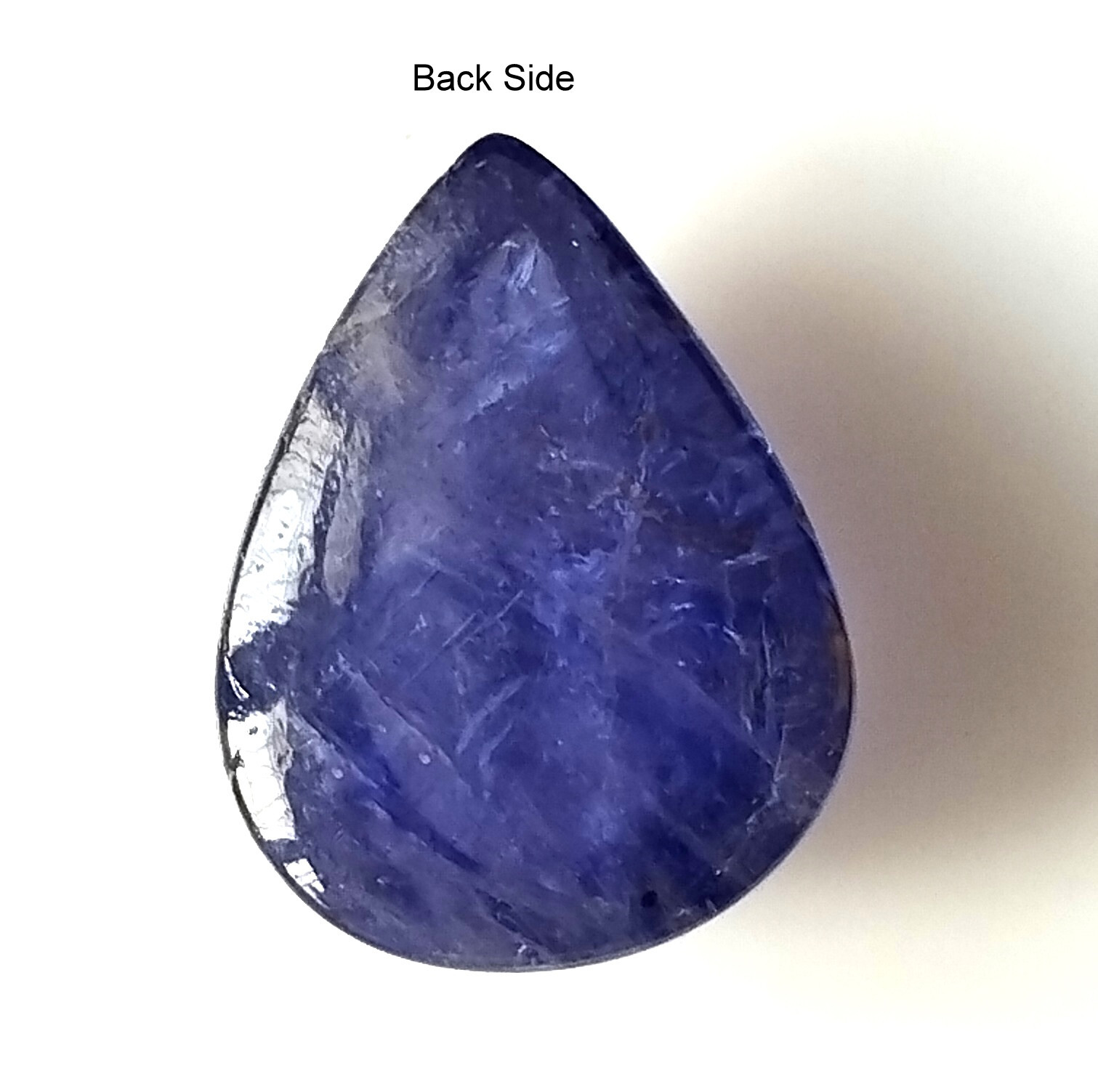 AAA Tanzanite Cabochon 8.45 Carat Pear Shape Natural Loose Gemstone 14.2X10.8 mm