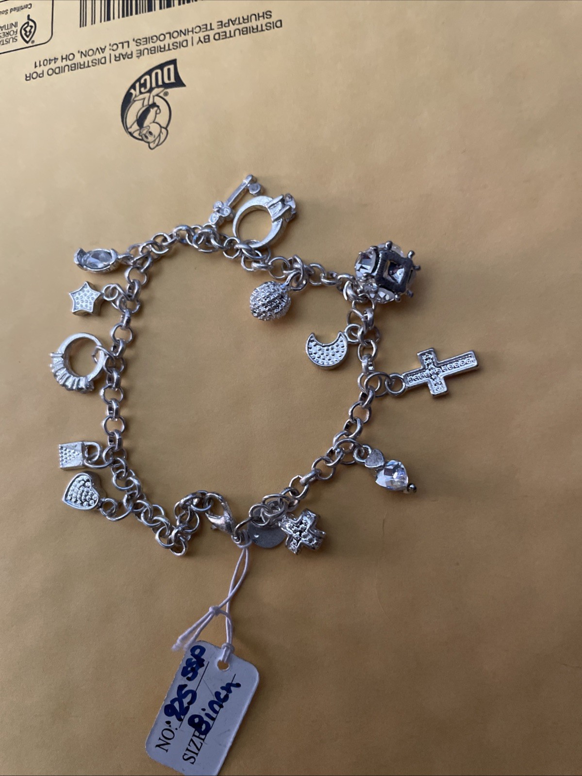 Charm Bracelet 8 Inch Sterling silver
