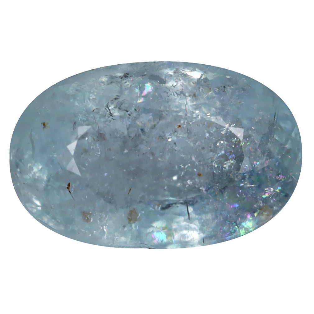 7.83 ct AIG CERTIFIED OVAL (14.66 x 9.41 mm) COPPER BEARING PARAIBA TOURMALINE