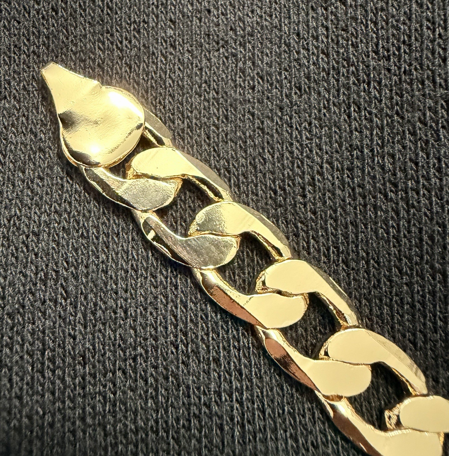 18K Gold Filled Cuban Link Chain, 10mm, 24″ New