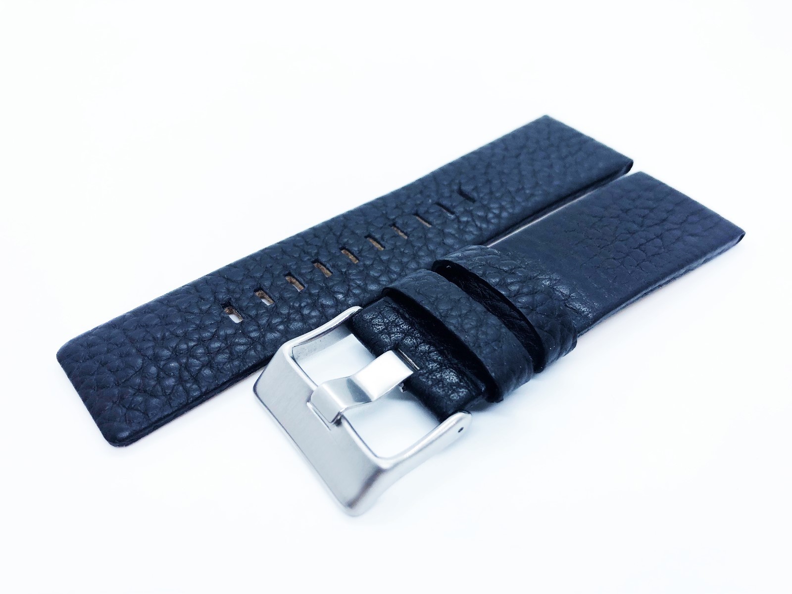Black Genuine Leather Strap Band fit Diesel DZ Watches 22 24 26 27 28 30 32 34mm