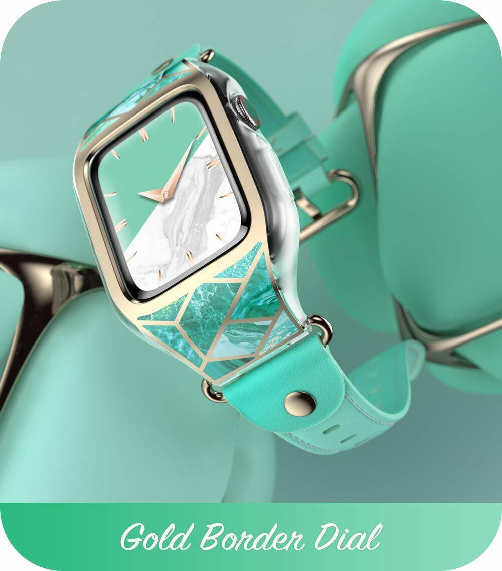 i-Blason For Apple Watch 6 SE 5 4 3 2 1 Wristwatch Band Strap Bumper Case Women