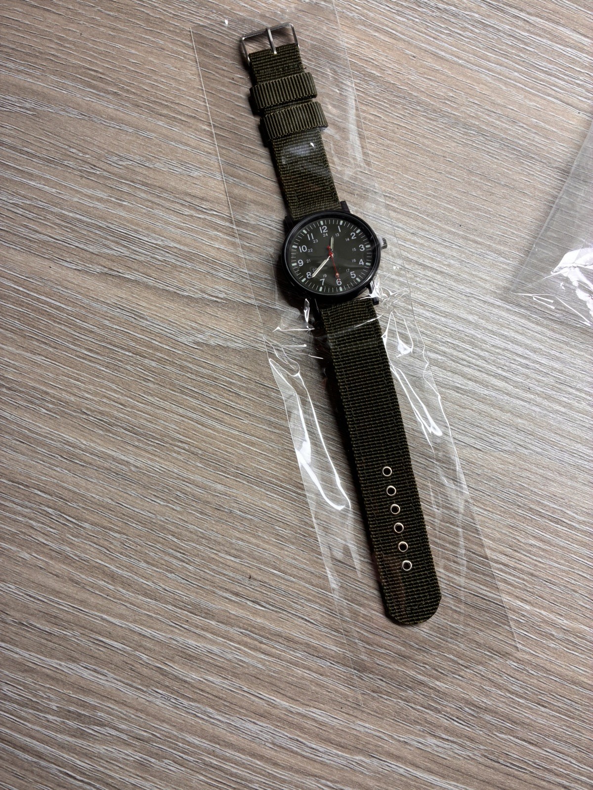 Mens Military Style Army Watch Quartz Wrist Watch nylon tactical type strap