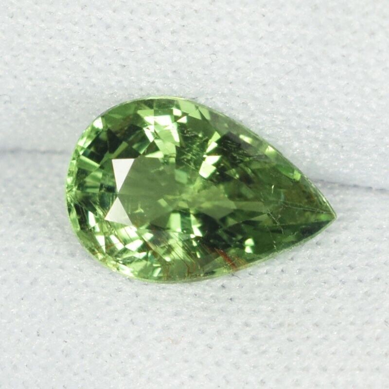 1.83 ct FINE QUALITY MOZAMBIQUE GREEN NATURAL TOURMALINE Pear See Vdo BY