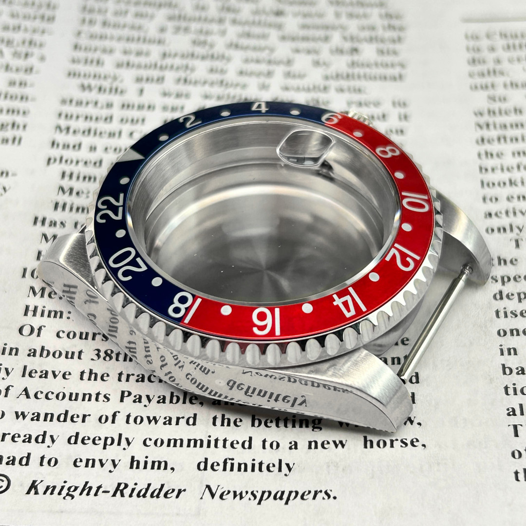 40mm Diver Watch Case Pepsi Bezel Fits NH34 NH35 NH36 Mod 20ATM Retro Blue Build